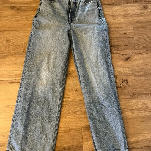 Lana High Rise Ultra Wide Leg Jeans - Light Blue - Picture 3 of 4